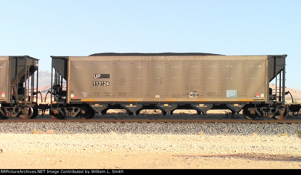 WB Loaded Coal Hooper Frt at Erie NV W-Pshr -62